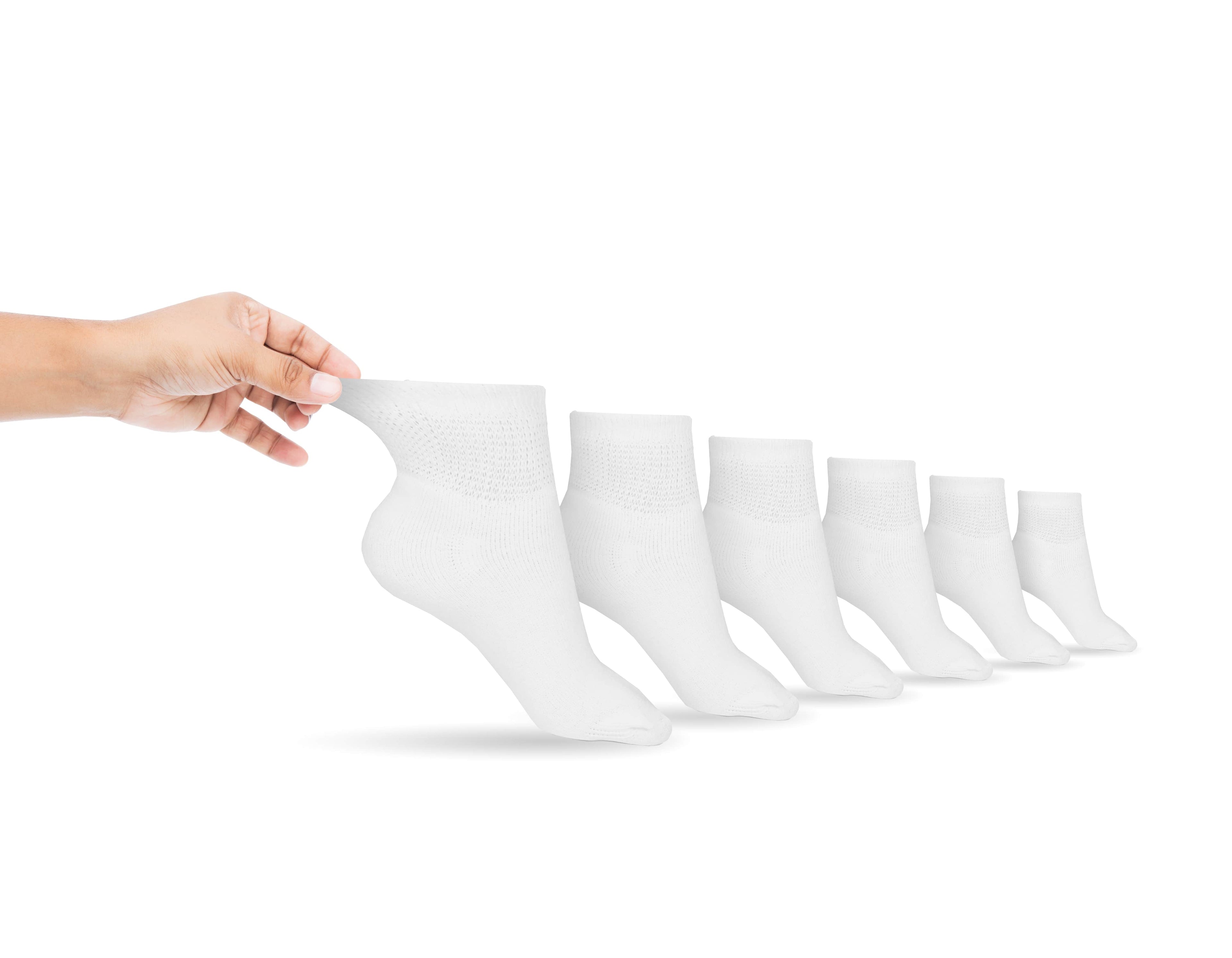 Men's Cotton Diabetic Ankle Socks (6 Pair) - Pleasant valley salesMen's Cotton Diabetic Ankle Socks (6 Pair)