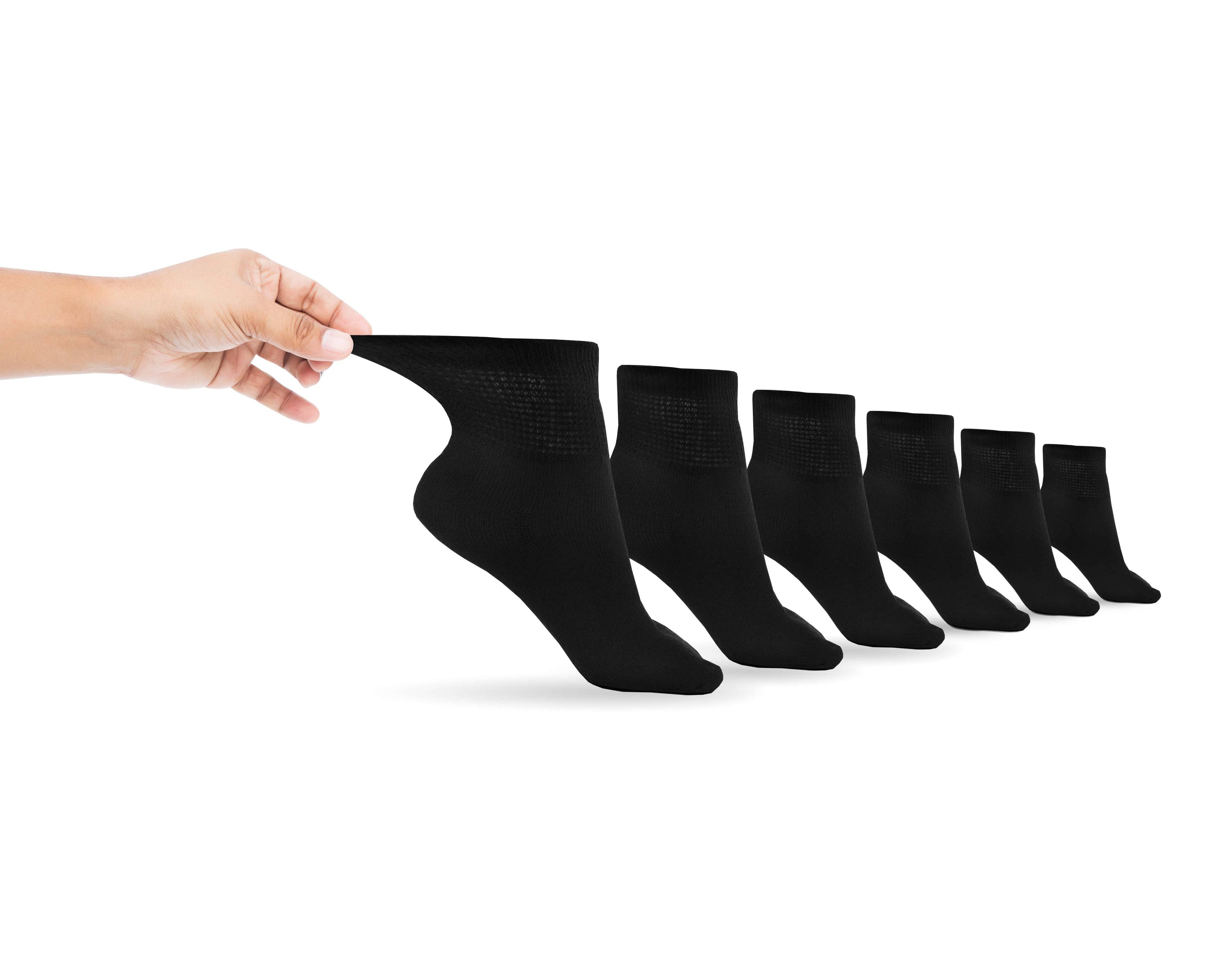 Men's Cotton Diabetic Ankle Socks (6 Pair) - Pleasant valley salesMen's Cotton Diabetic Ankle Socks (6 Pair)