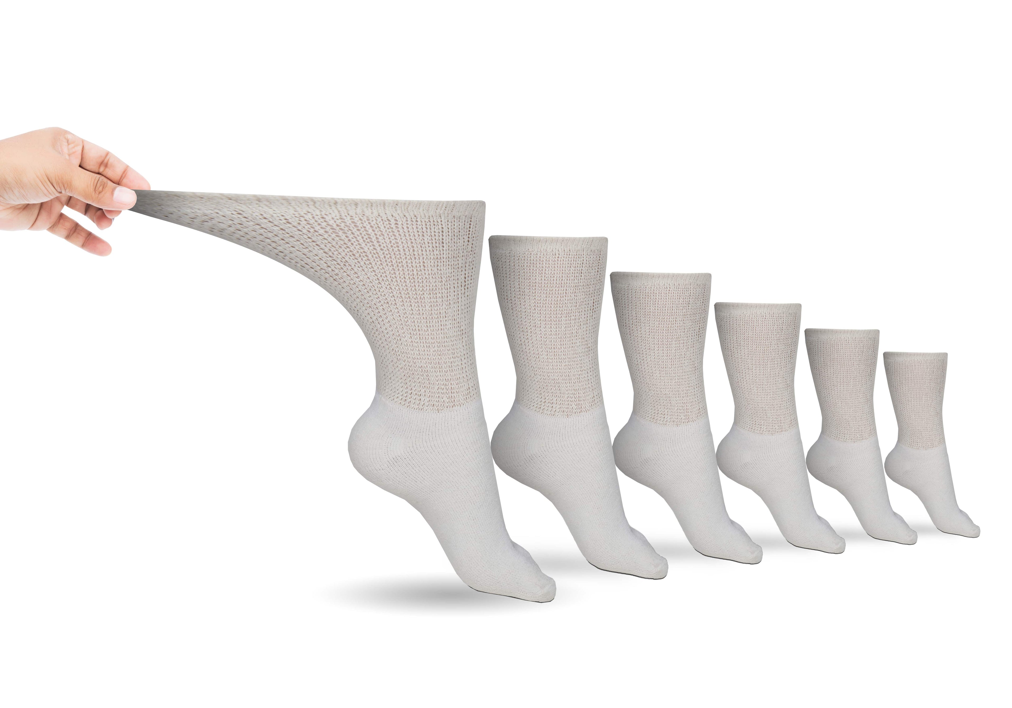 Men's Cotton Diabetic Crew Socks (6 Pair) - Pleasant valley salesMen's Cotton Diabetic Crew Socks (6 Pair)