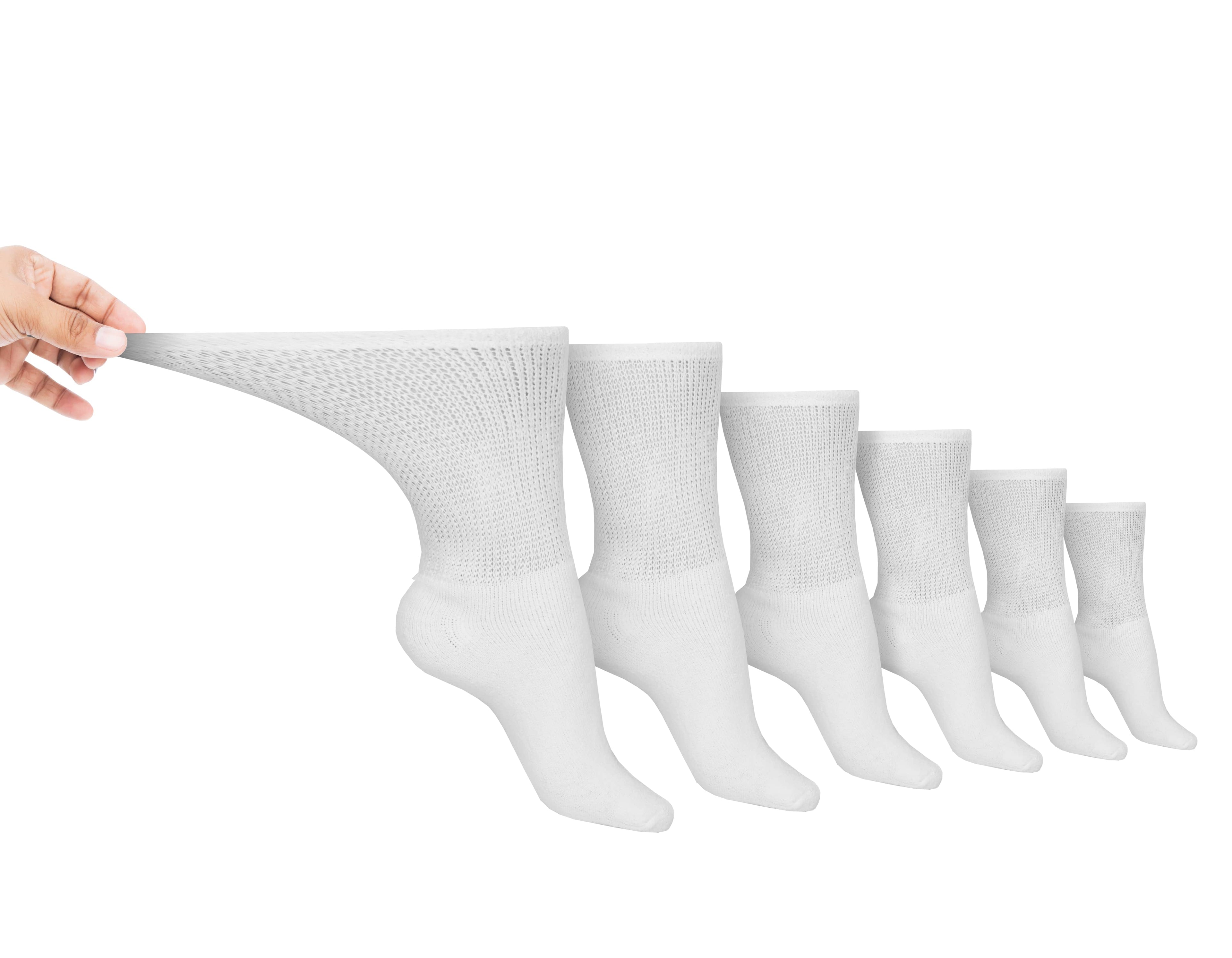 Men's Cotton Diabetic Crew Socks (6 Pair) - Pleasant valley salesMen's Cotton Diabetic Crew Socks (6 Pair)