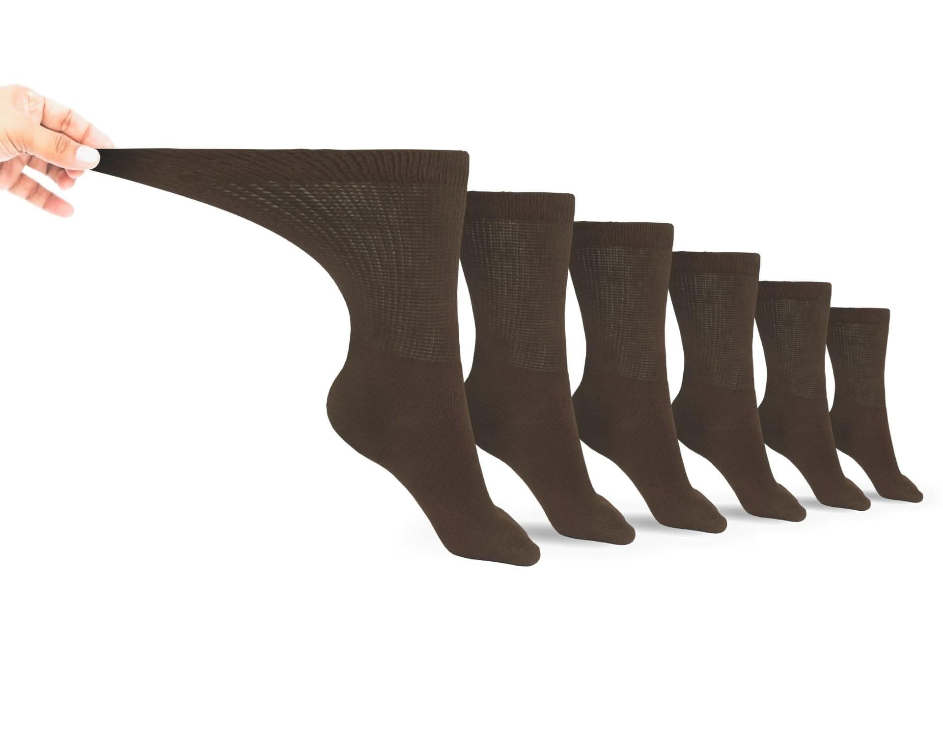 Men's Cotton Diabetic Crew Socks (6 Pair) - Pleasant valley salesMen's Cotton Diabetic Crew Socks (6 Pair)