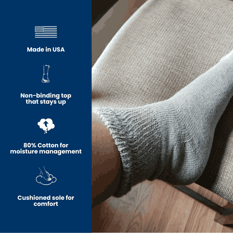 Women's Cotton Diabetic Ankle Socks (6 Pair) - Pleasant valley salesWomen's Cotton Diabetic Ankle Socks (6 Pair)